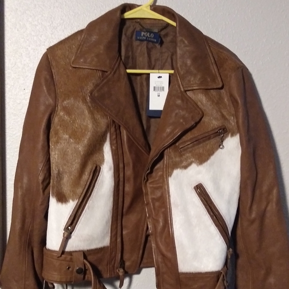 Special Edition Leather/Cowhide RalphLauren Jacket - Picture 1 of 4